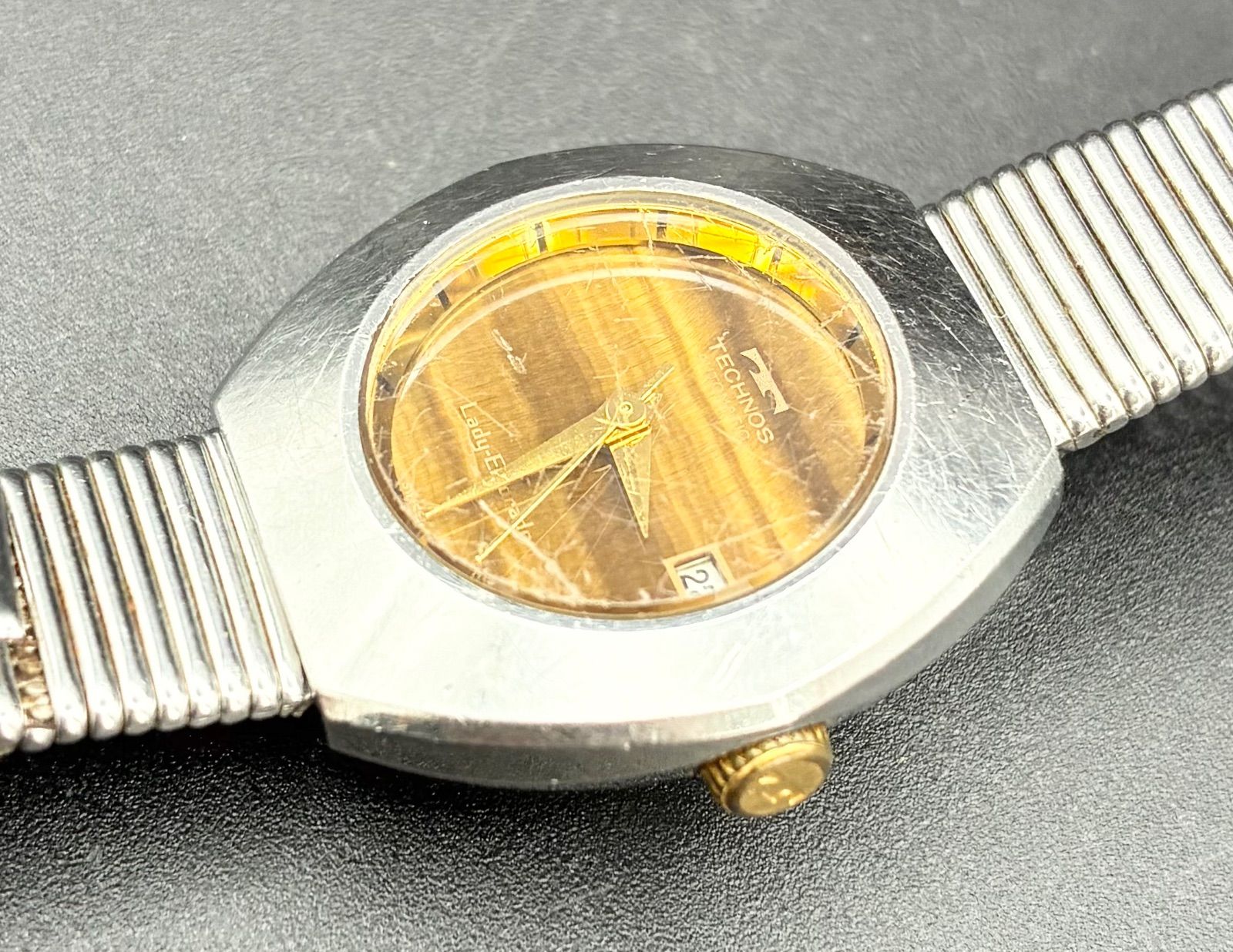 稼動品】TECHNOS Lady Eldorado 自動巻き腕時計 - メルカリ