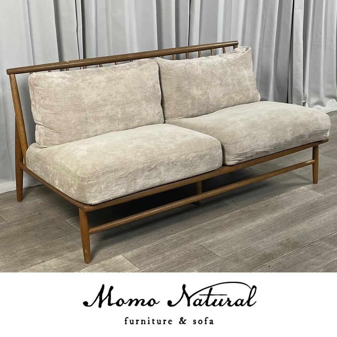 GV28 モモナチュラル オーク材 2人掛け ソファ / 2P ラブ Momo Natural