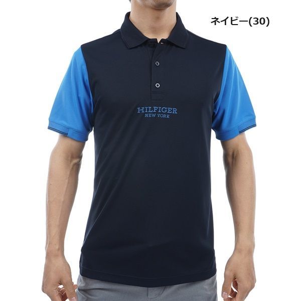 トミーヒルフィガー ゴルフ メンズ カラーブロック 半袖ポロシャツ