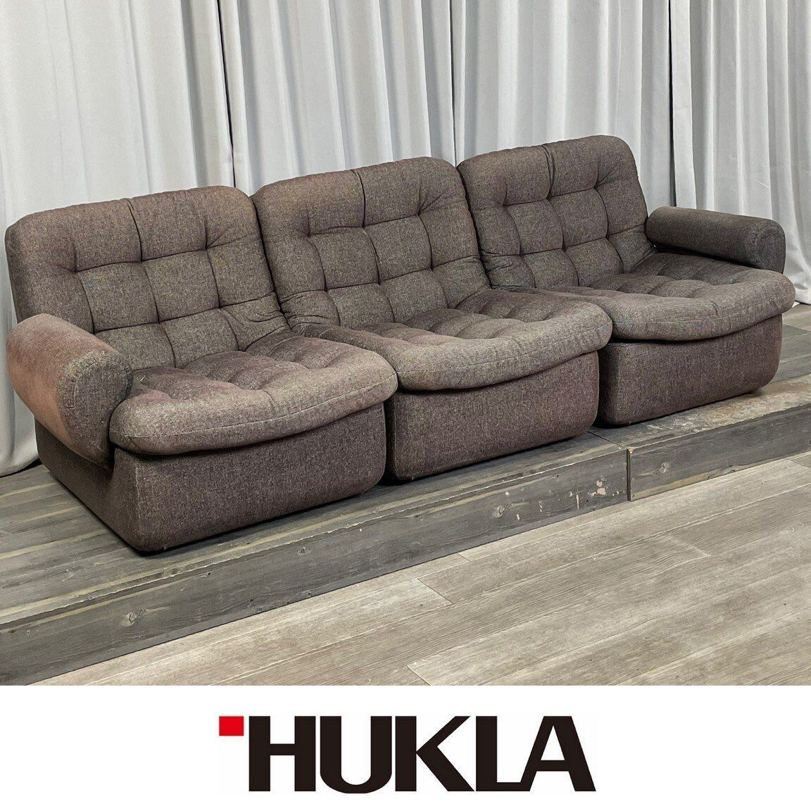 [美品]日本製 HUKRAフクラ 三人掛け ソファ 定価40万円 フクラ(HUKLA⁄ふくら)の3人掛けソファ22件[タブルーム]