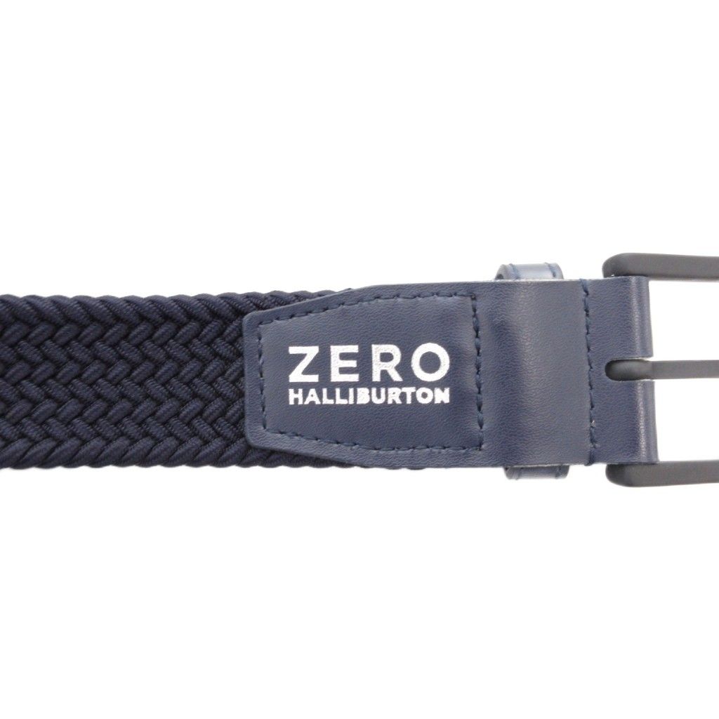 ゼロハリバートン ZERO HALLIBURTON ベルト 紺 ネイビー メッシュ
