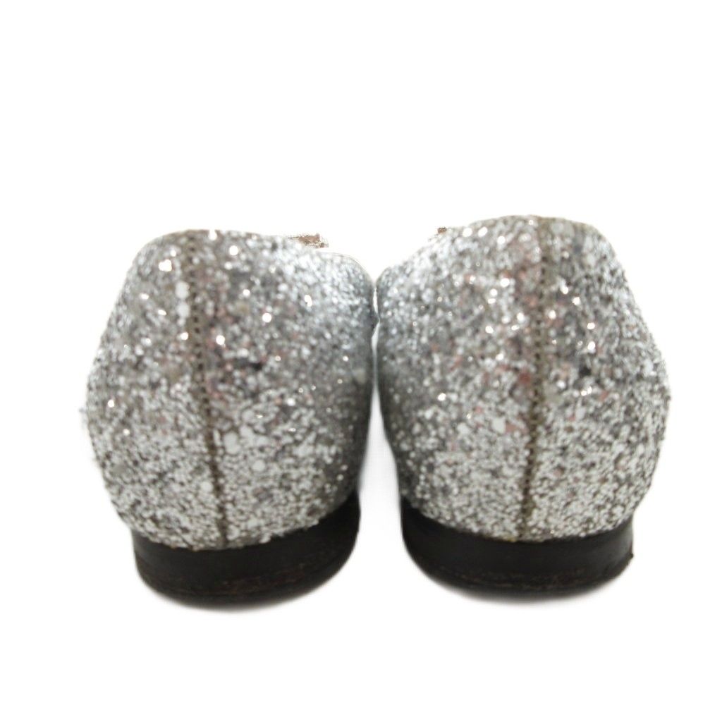 ロシャス ROCHAS フラットシューズ パンプス 36 シルバーカラー