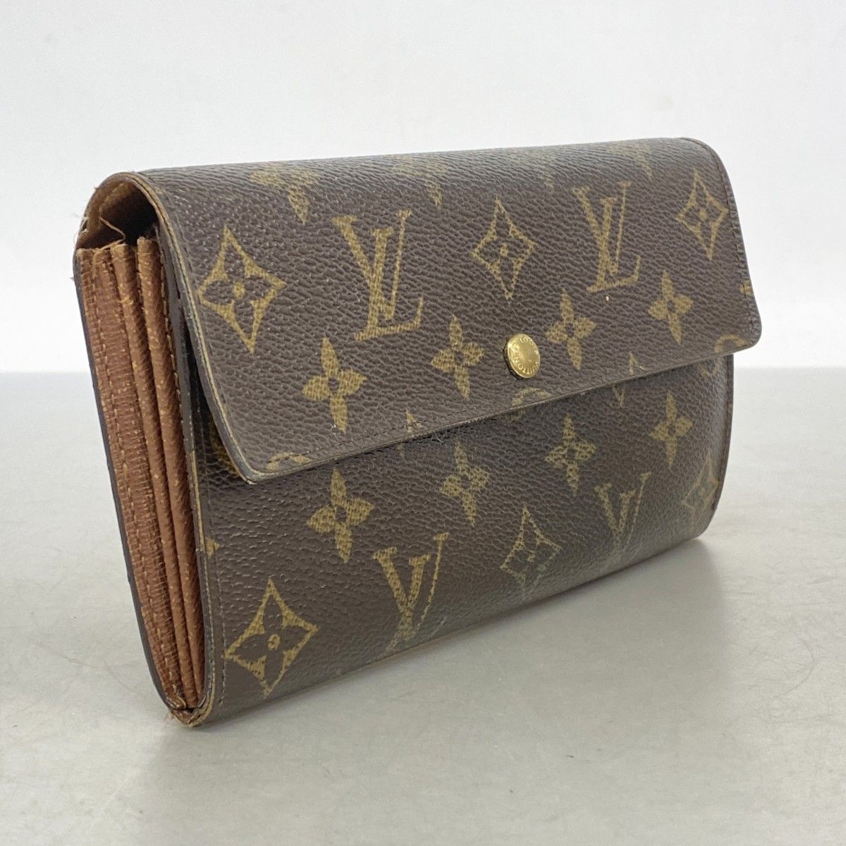 ルイヴィトン モノグラム ポルトモネクレディ 長財布 メンズ