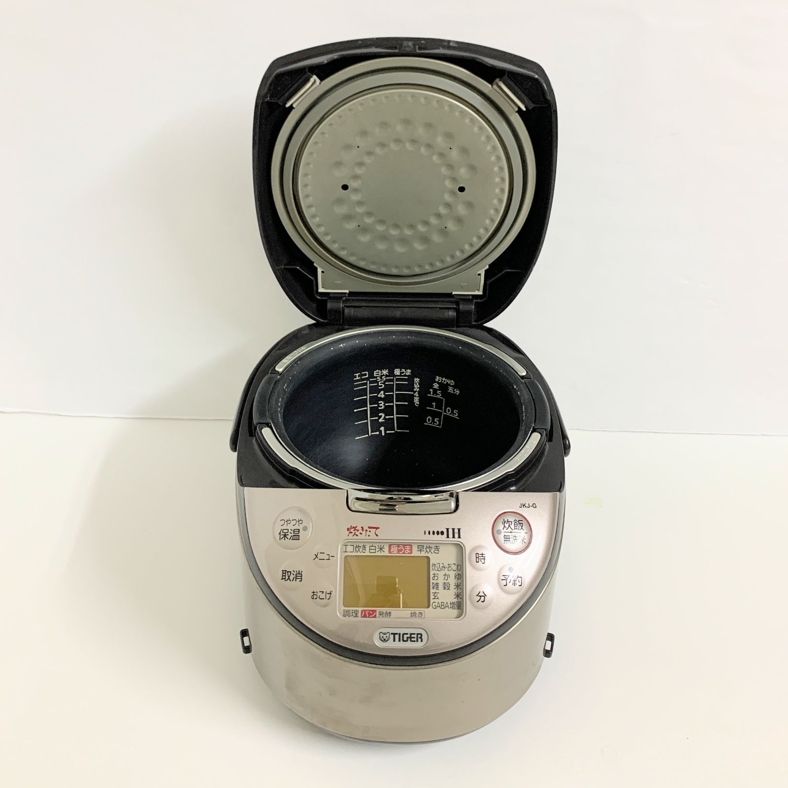 TIGER 炊飯器 IH JKJ-G100 炊きたて 5.5合 2011年製 1.0L シルバー