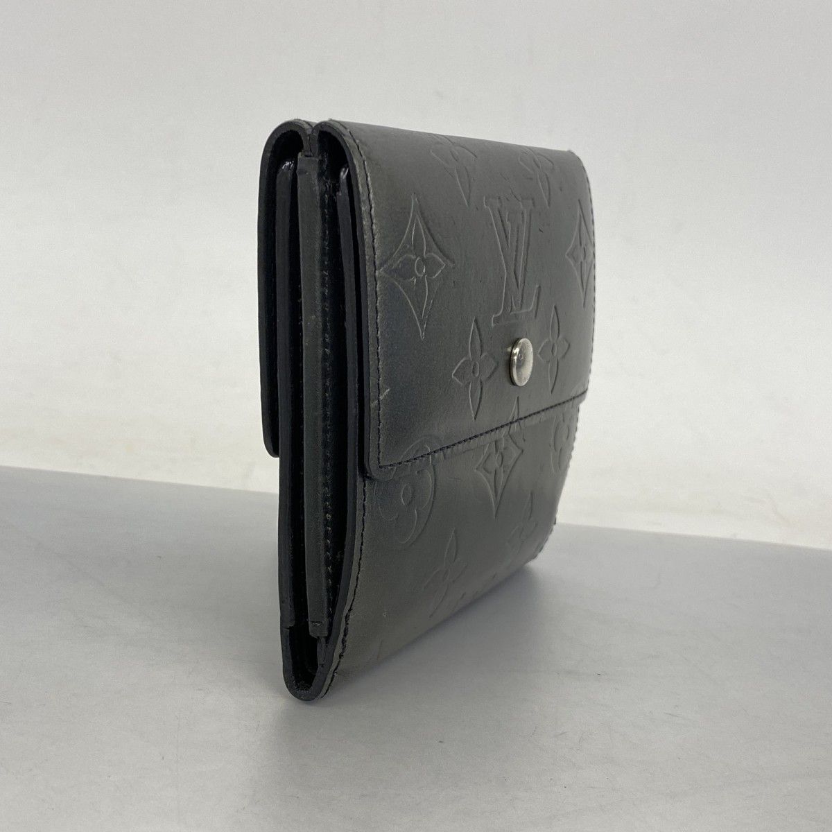 6ac2723】ルイヴィトン 三つ折り財布 モノグラム・マット ポルトモネ