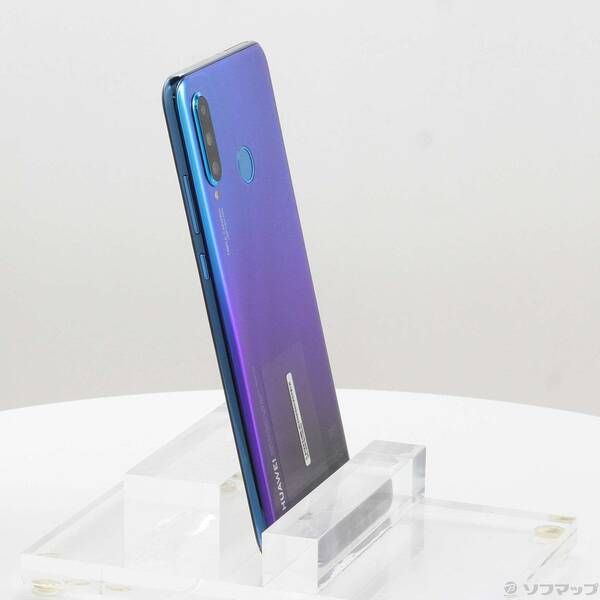 ＋HUAWEI P30 lite ピーコックブルー　64GB MAR-LX2J 中古品〕 HUAWEI P30 lite 64GB ピーコックブルー MAR-LX2J SIMフリー