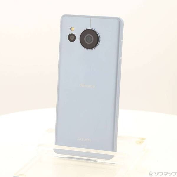 中古品〕 AQUOS sense7 128GB ブルー SH-53C docomo SIMフリー【276
