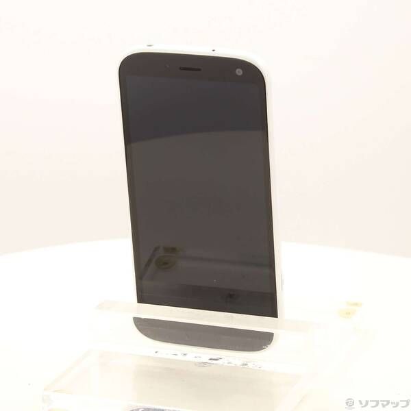 中古品〕 らくらくスマートフォン 64GB ホワイト F-52B docomo SIM