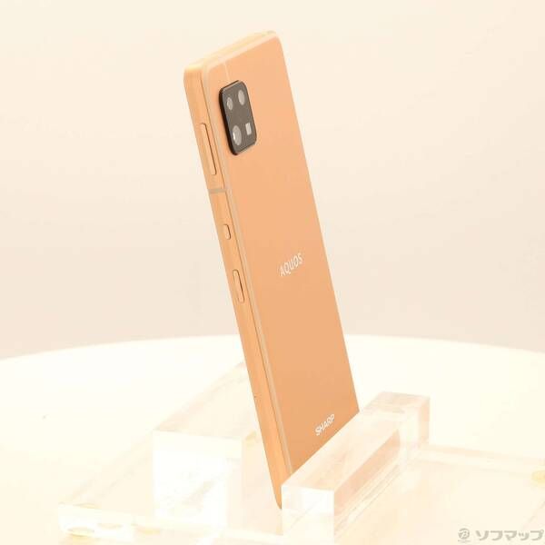 中古品〕 AQUOS sense6 128GB ライトカッパー SH-M19 SIMフリー【198