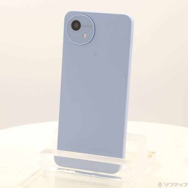 中古品〕 AQUOS wish4 64GB ブルー SH-52E docomo SIMフリー【352