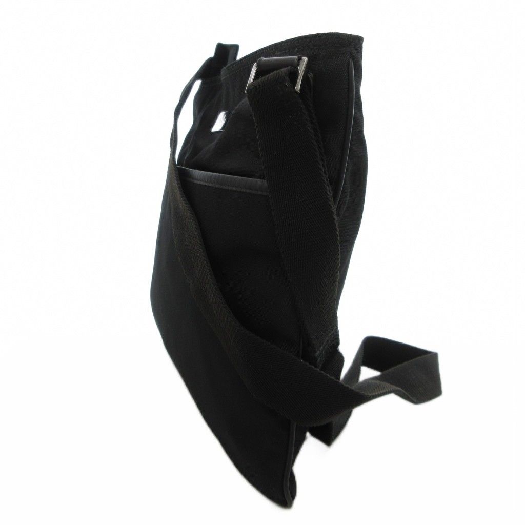 GUCCIグッチ ナイロンショルダーバッグ レザー ペンケース ロゴプレート GUCCIグッチ ナイロンショルダーバッグ レザー ペンケース ロゴ