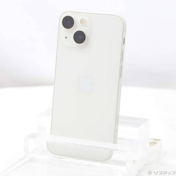 iPhone 13 mini スターライト 512GB SIMフリー 中古 中古品〕 iPhone13 mini 512GB スターライト MLJR3J／A SIMフリー【198