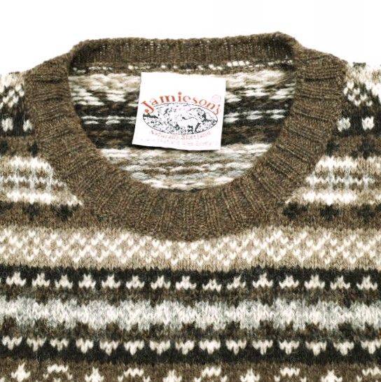 Jamieson's ジャミーソンズ スコットランド製 フェアアイルクルー