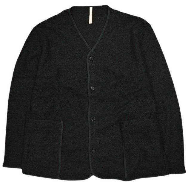 MAN-TLE マントル 日本製 TAKOYAKI SHIRT ブークレニット シャツカーディガン S BLACK 長袖 トップス【中古】【MAN-TLE】 MAN-TLE マントル 日本製 TAKOYAKI SHIRT ブークレニット シャツ