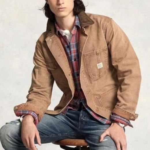 polo country ポロカントリー シャンブレー カバーオール ジャケット polo country ポロカントリー シャンブレー カバーオール ジャケット