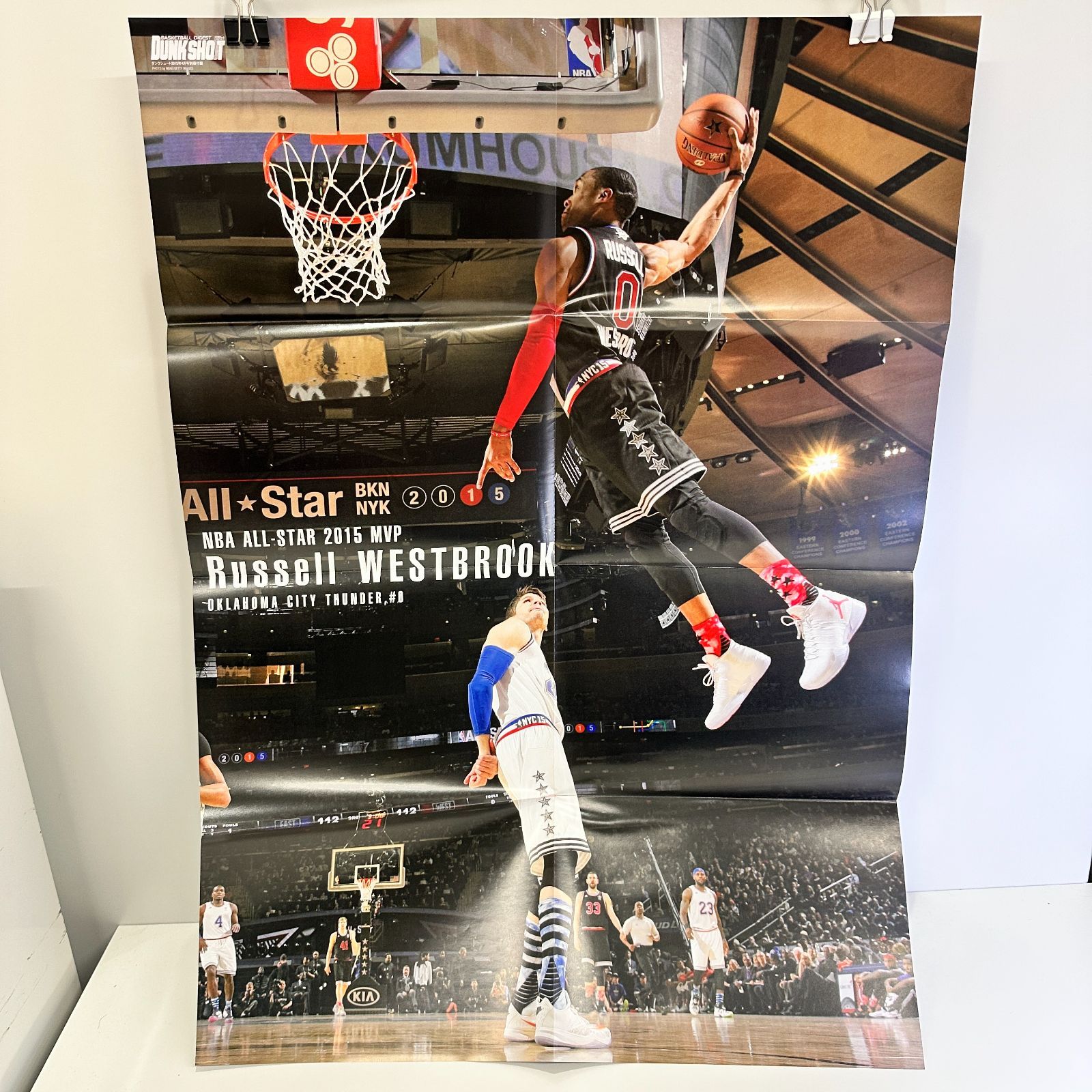 nbaポスターダンク NBA 2015年オールスター メンバー集合写真 MVP