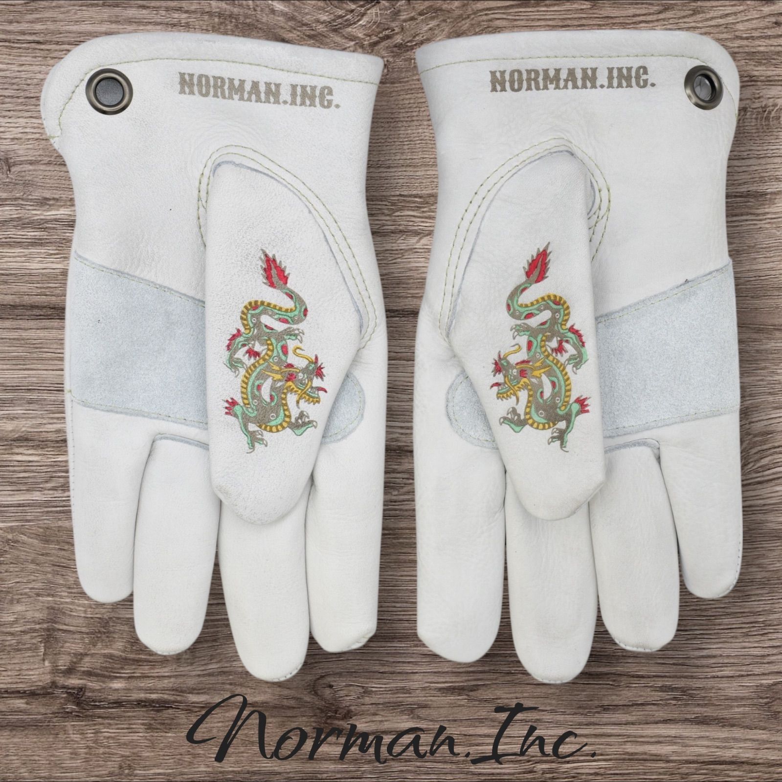 牛革 レザーグローブ ホワイト 白 アメリカン バイク ハーレー