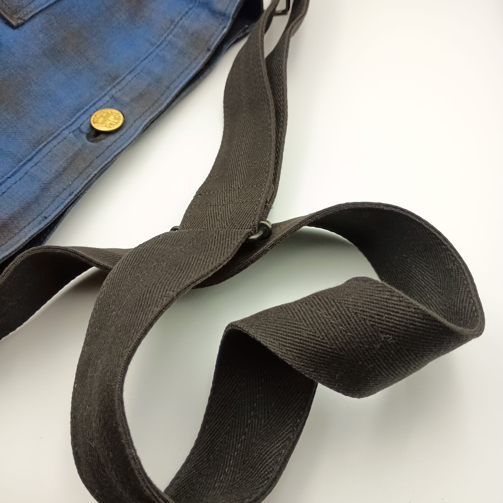 PORTER ポーター ショルダーバッグ チェック柄 ブルー ブラック 