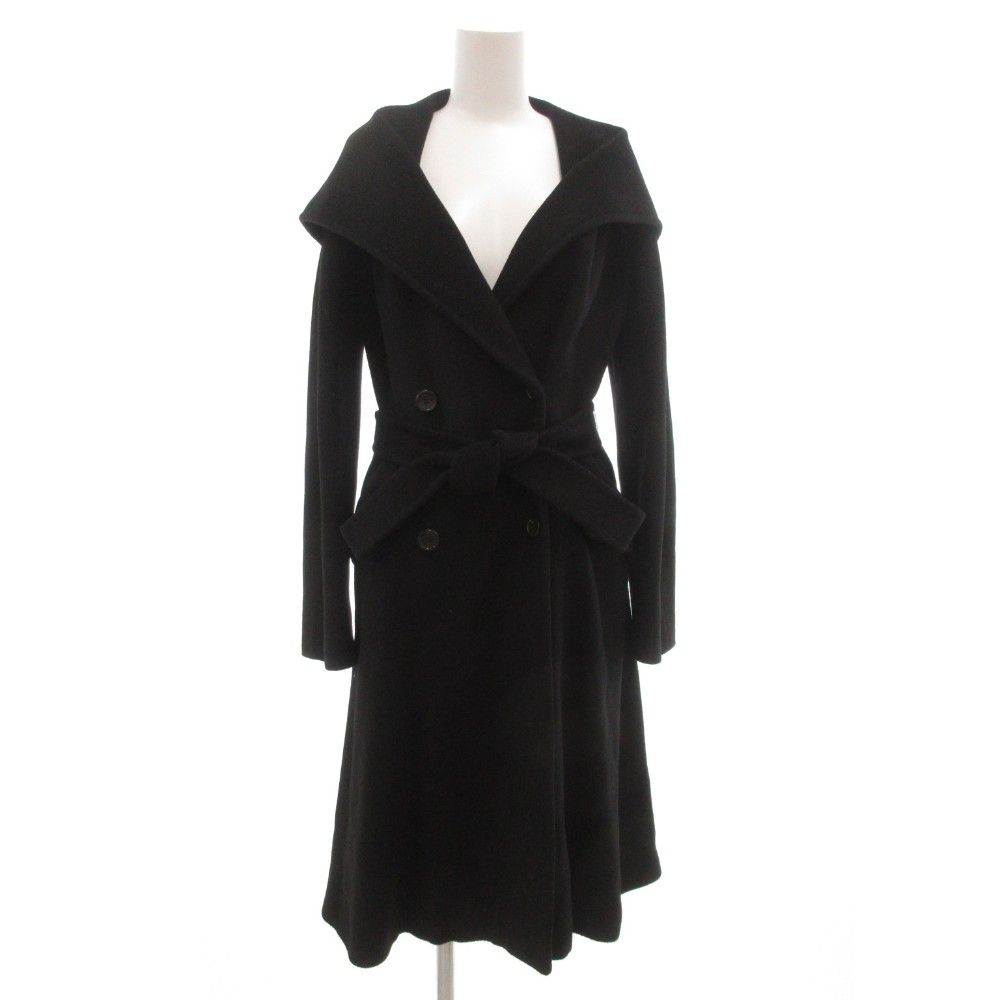 マックスマーラ 白タグ ダブルブレスト ウール コート 黒 Max Mara（マックスマーラ） 白タグ 101801 アイコンコート ロング