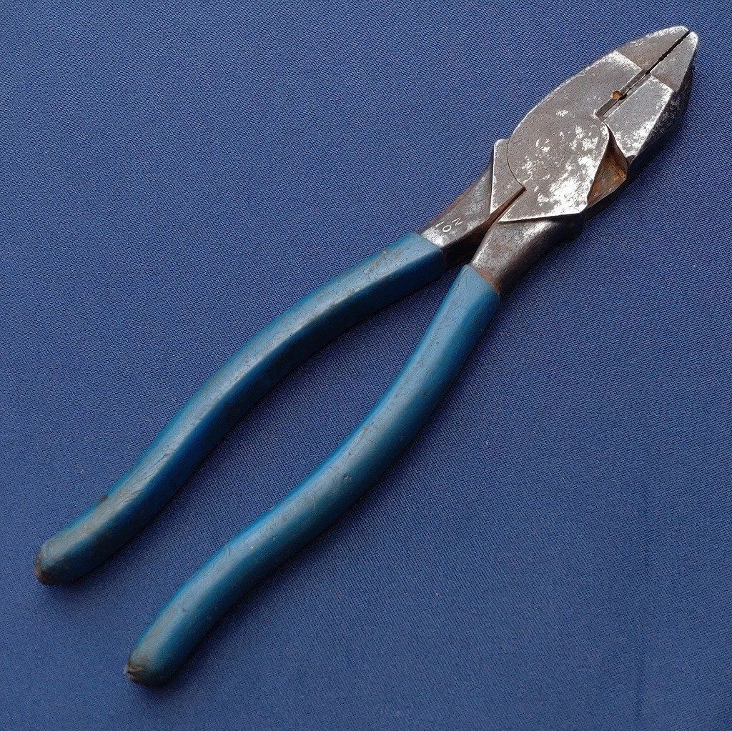強力ペンチ 全長約240㎜ 鉄筋工事 工具 【3299】