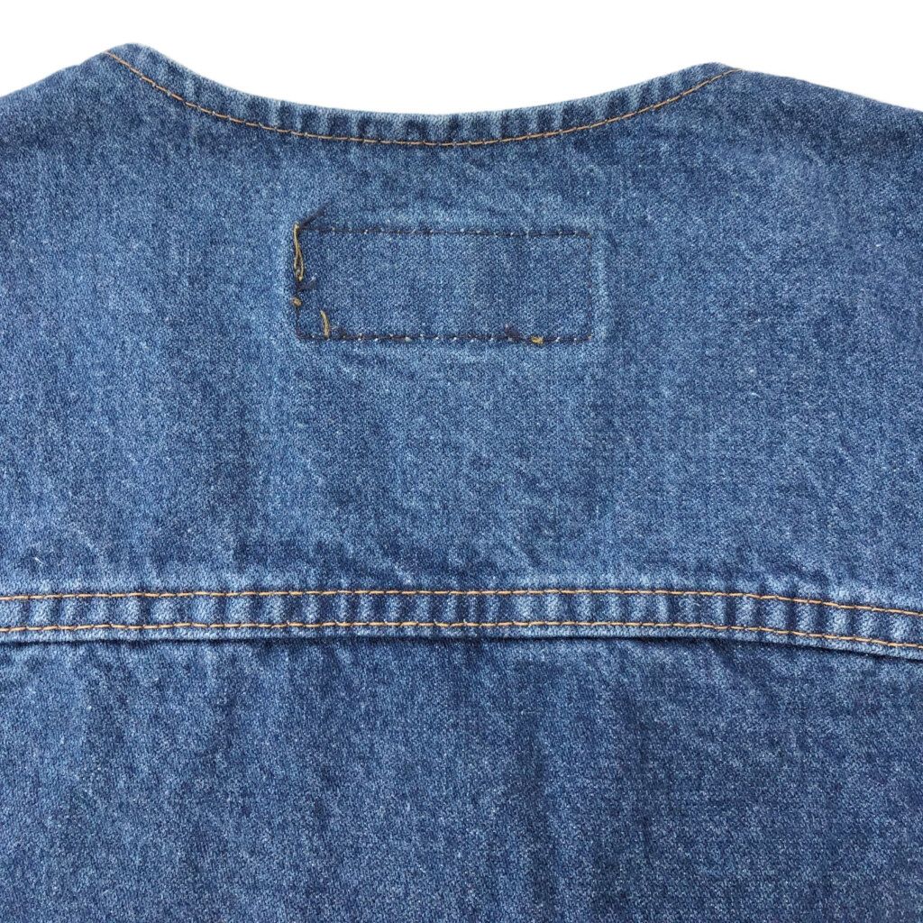 90年代 USA製 Wrangler ラングラー デニムベスト ブルー(メンズ XL