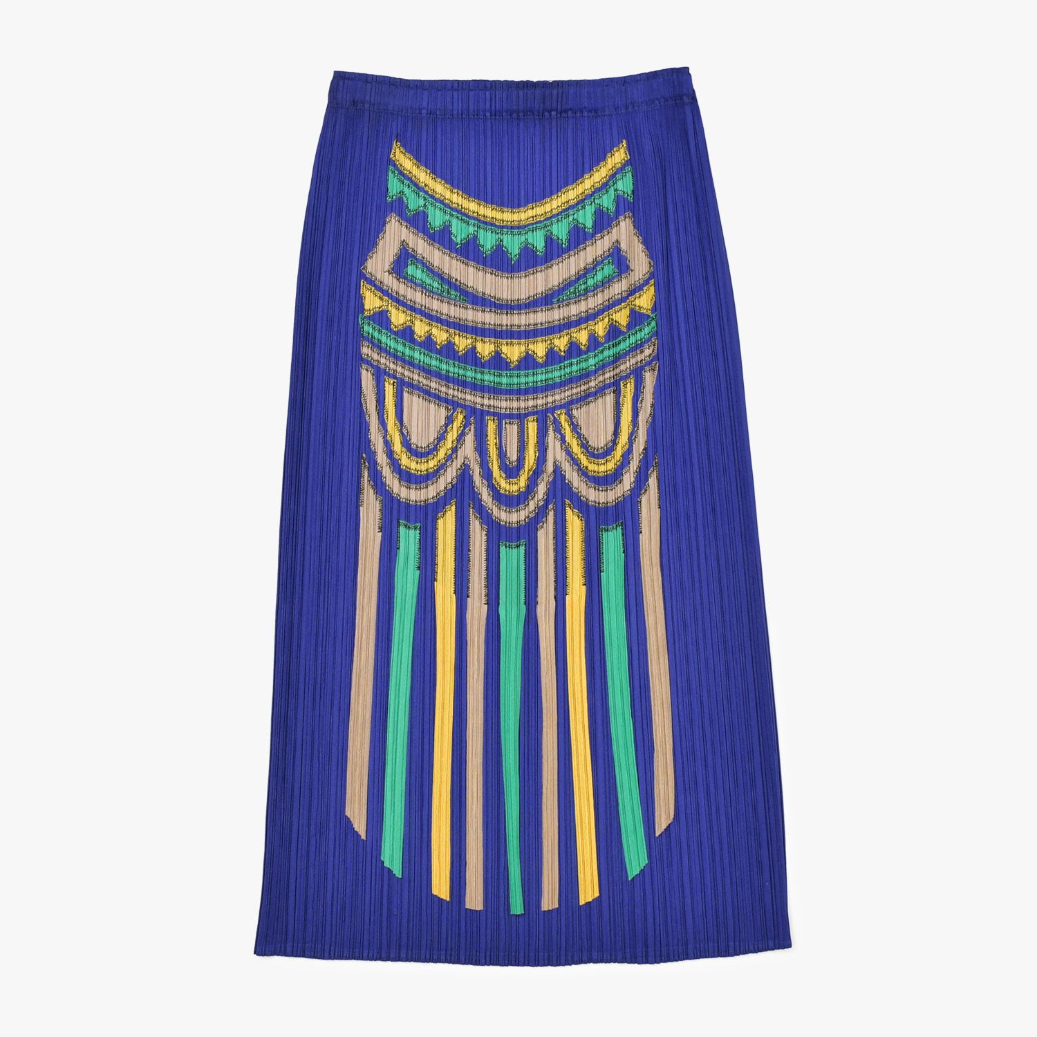 極美品 ISSEY MIYAKE イッセイミヤケ PLEATS PLEASE プリーツプリーズ スカート PP31-JG571 サイズ1 ブルー  4b010919