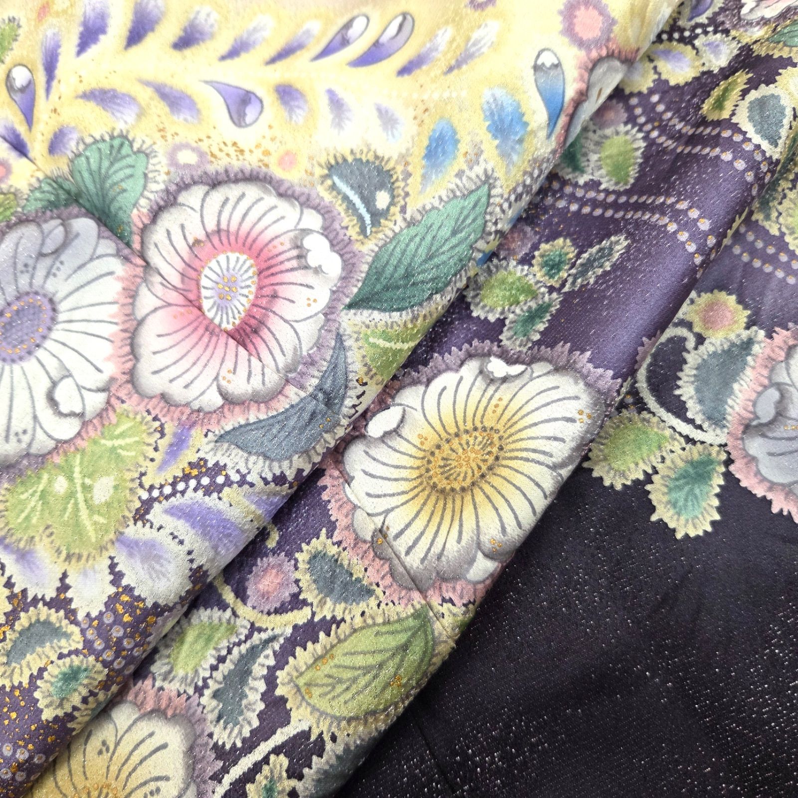 美品 逸品 粋 銀通し 辻が花絞り 金彩 正絹 訪問着 K1112 - メルカリ