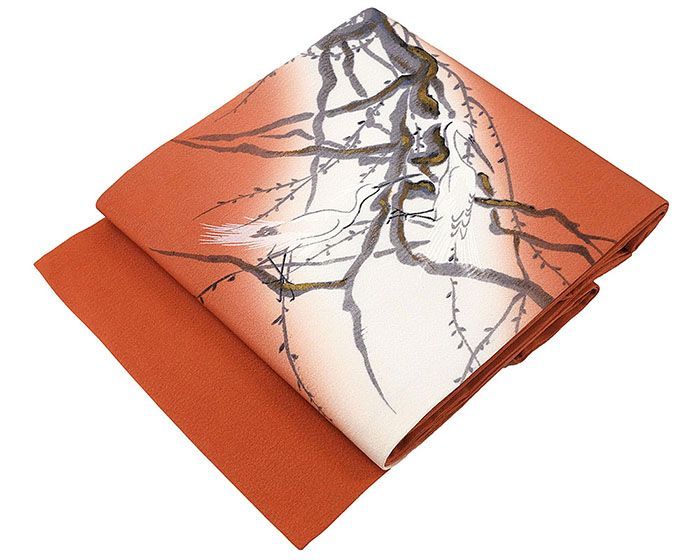 名古屋帯 未使用 正絹 京友禅作家 山科春宣 未着用 美品 新古品 九寸