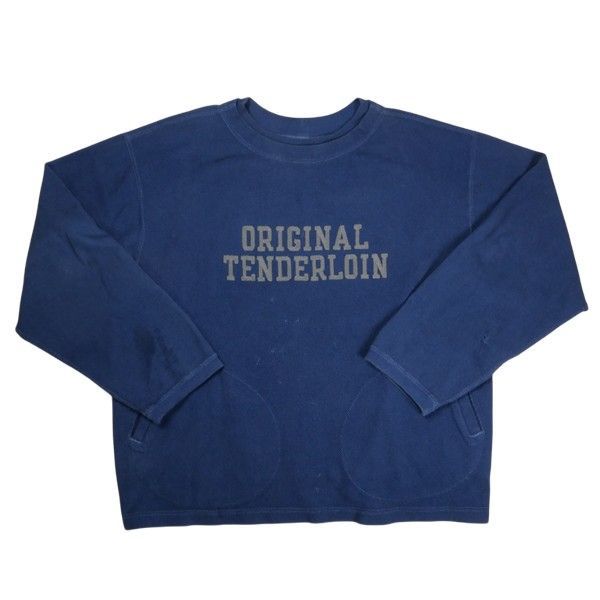 Size【L】 TENDERLOIN テンダーロイン MOSS STITCH SWEAT BLUE