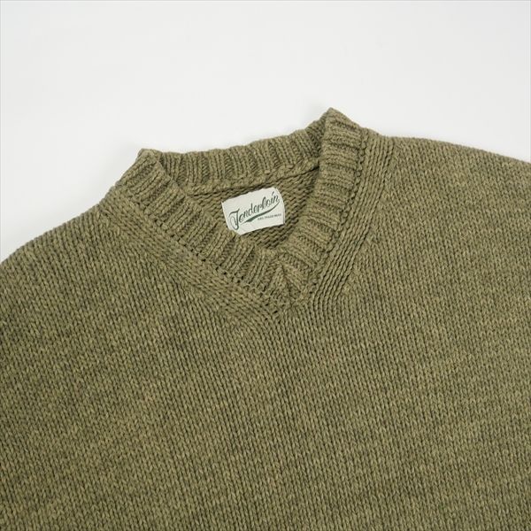 Size【L】 TENDERLOIN テンダーロイン V NECK COTTON KNIT OLIVE