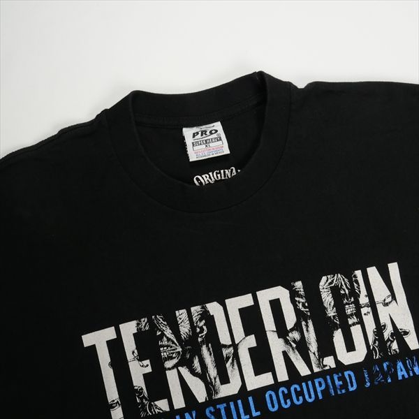 黒L tenderloin テンダーロイン フットボール Tシャツ テンダーロイン
