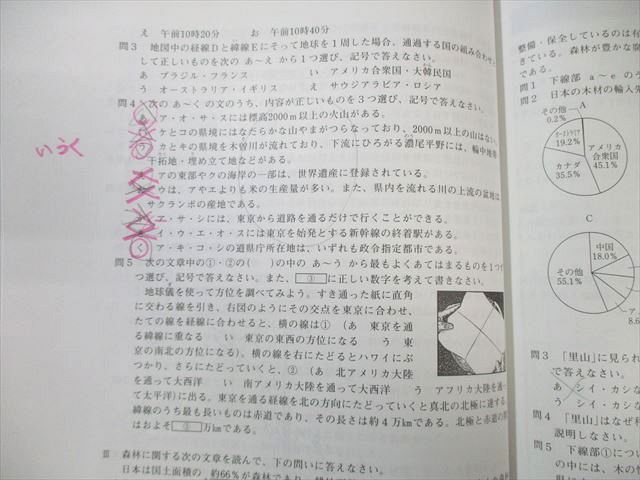 日能研 難関校日特 ステージV 桜蔭中 上/下 国語/算数/理科/社会 2024