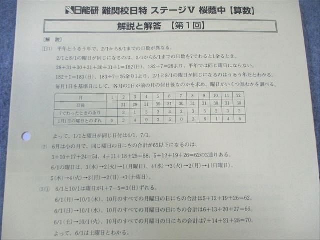 ⑳か　日能研 難関校日特 桜蔭中 入学試験問題 算数 社会　国語　理科　2回分 日能研 難関校日特 ステージV 桜蔭中 上/下 国語/算数/理科/社会 2024