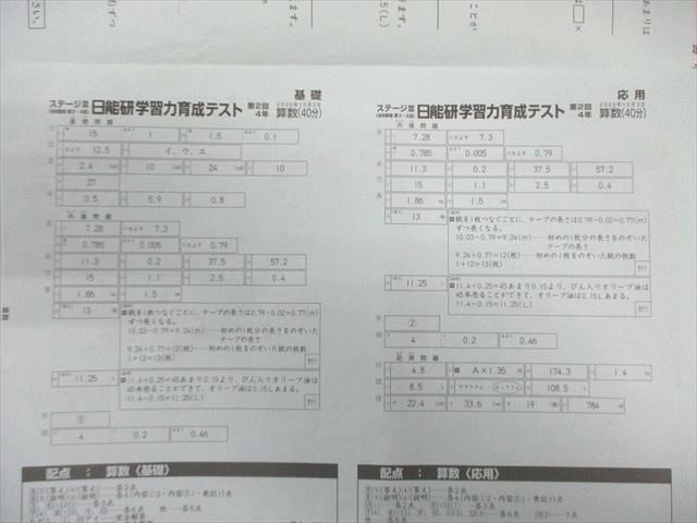 日能研 小4 学習力育成テスト ステージII 2020年9月～2021年1月 国語