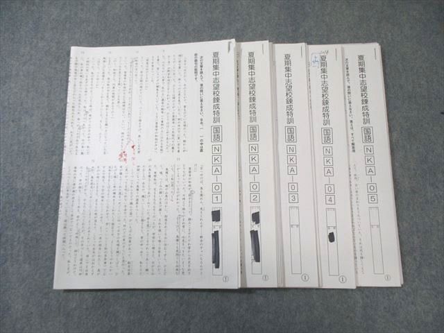 SAPIX 小6 サピックス 夏期集中志望校錬成特訓 国語 【計5回分】 通年