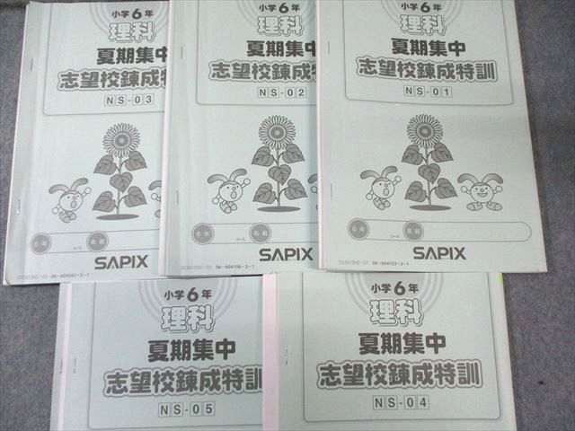 SAPIX 小6 サピックス 理科 夏期集中志望校錬成特訓/デイリー