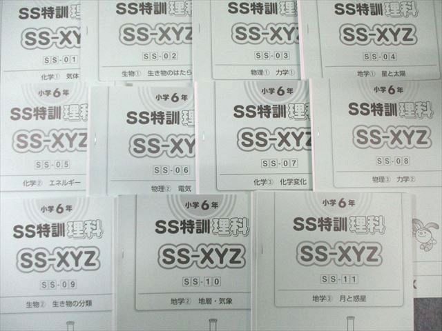 SAPIX 小6 理科 SS特訓 理科 XYZ 教材 時事演習JF特訓 昼テスト SAPIX