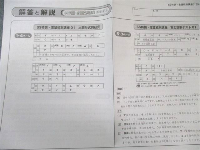 SAPIX 小6 SS特訓 志望校別講座 社会 【全14回分フルセット】 通年