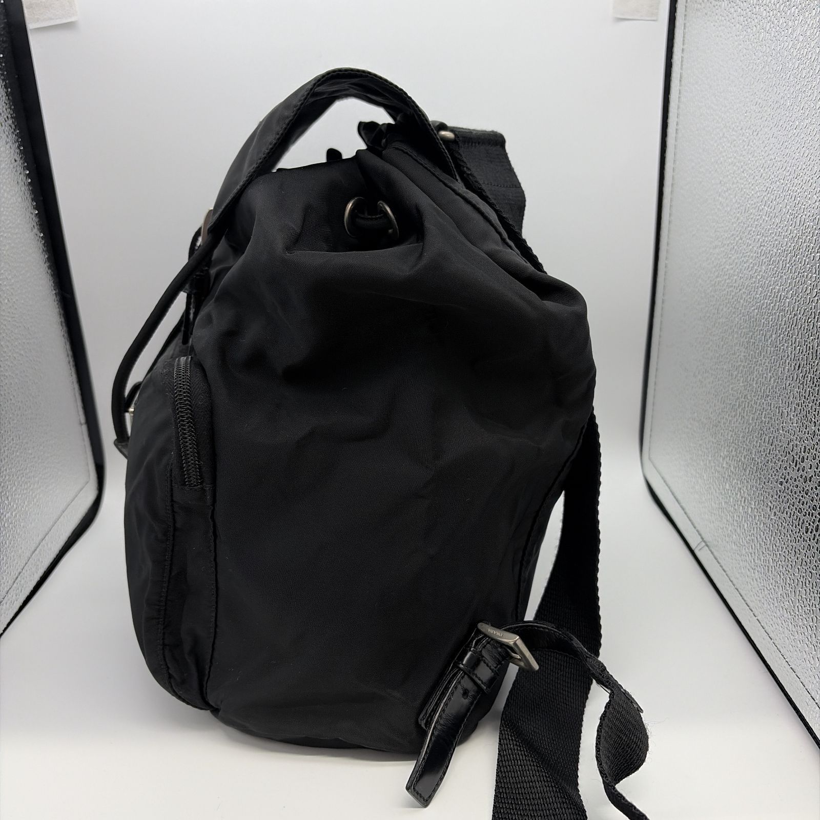 ⭐良品⭐ PRADA リュック バックパック 巾着型 三角ロゴプレート