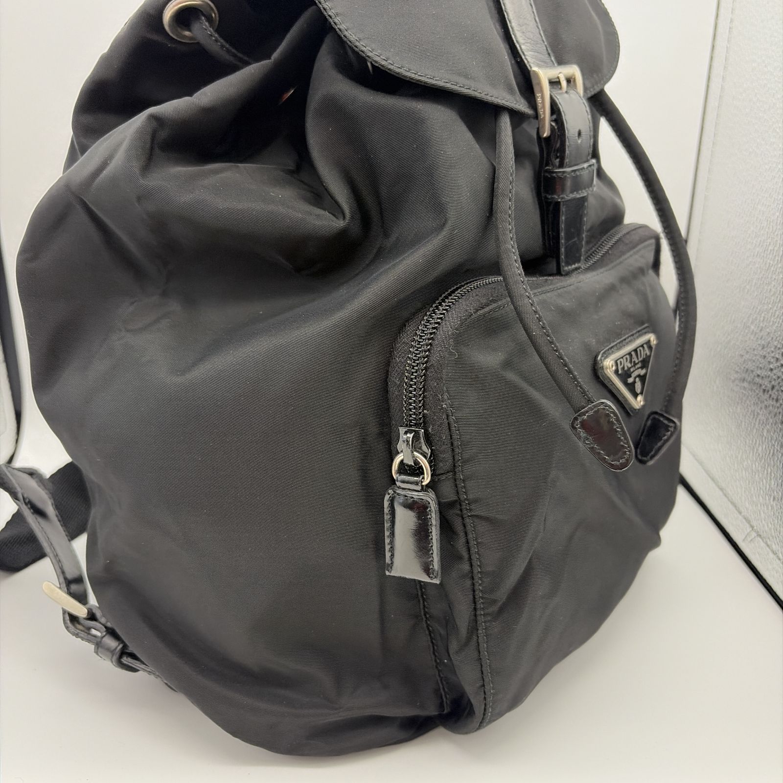 ⭐良品⭐ PRADA リュック バックパック 巾着型 三角ロゴプレート