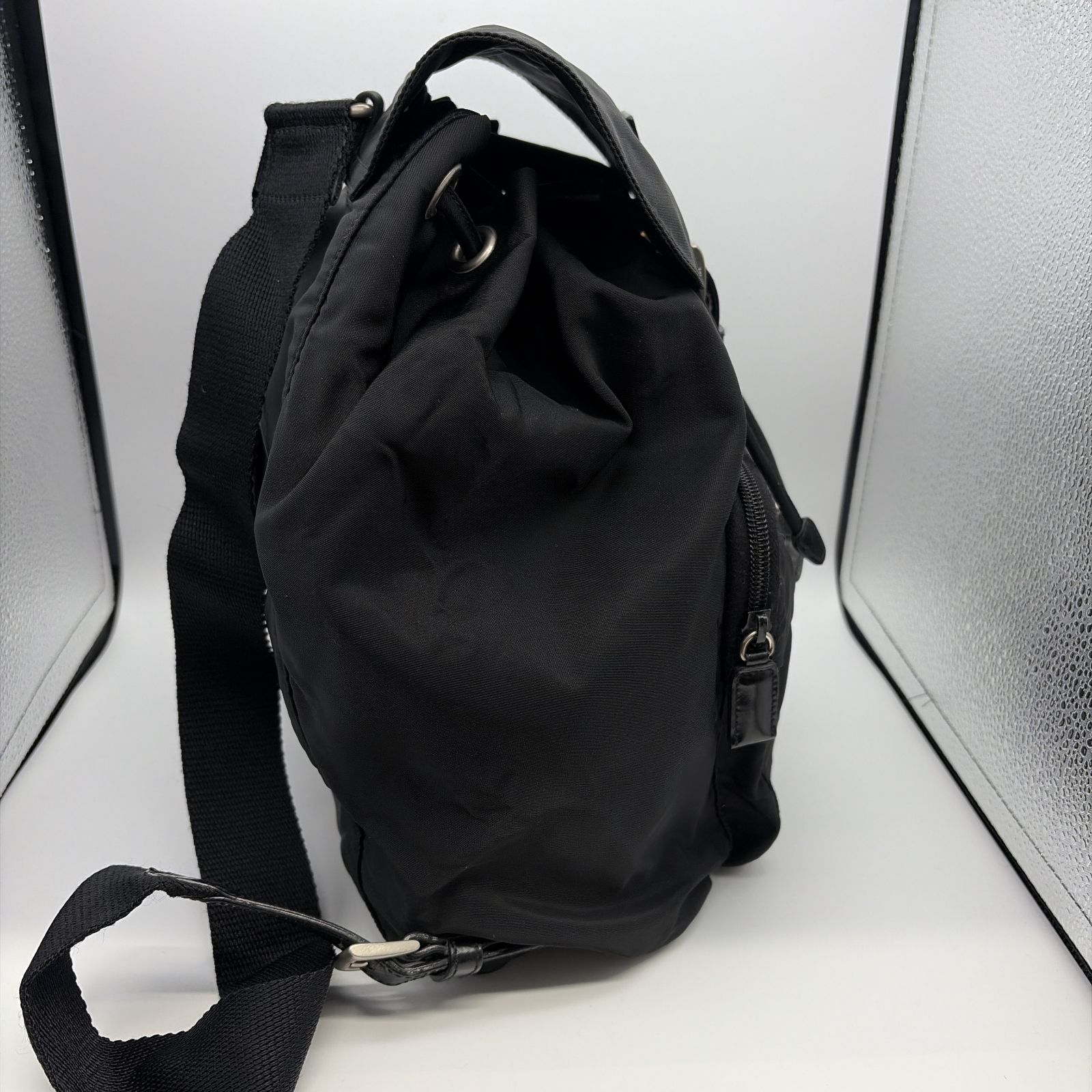 ⭐良品⭐ PRADA リュック バックパック 巾着型 三角ロゴプレート