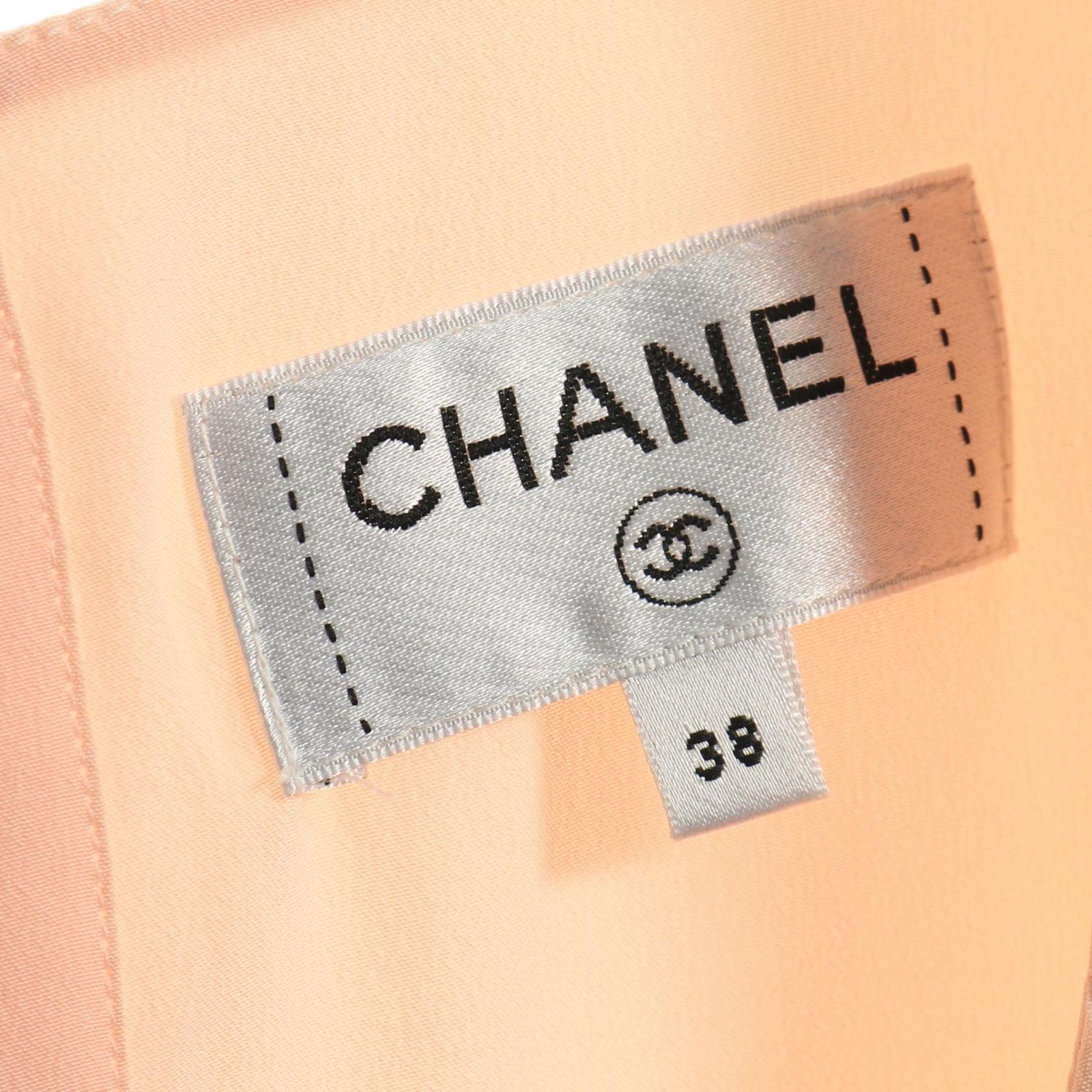 シャネル CHANEL ブラウス ピンク シルク ノースリーブ レディース 