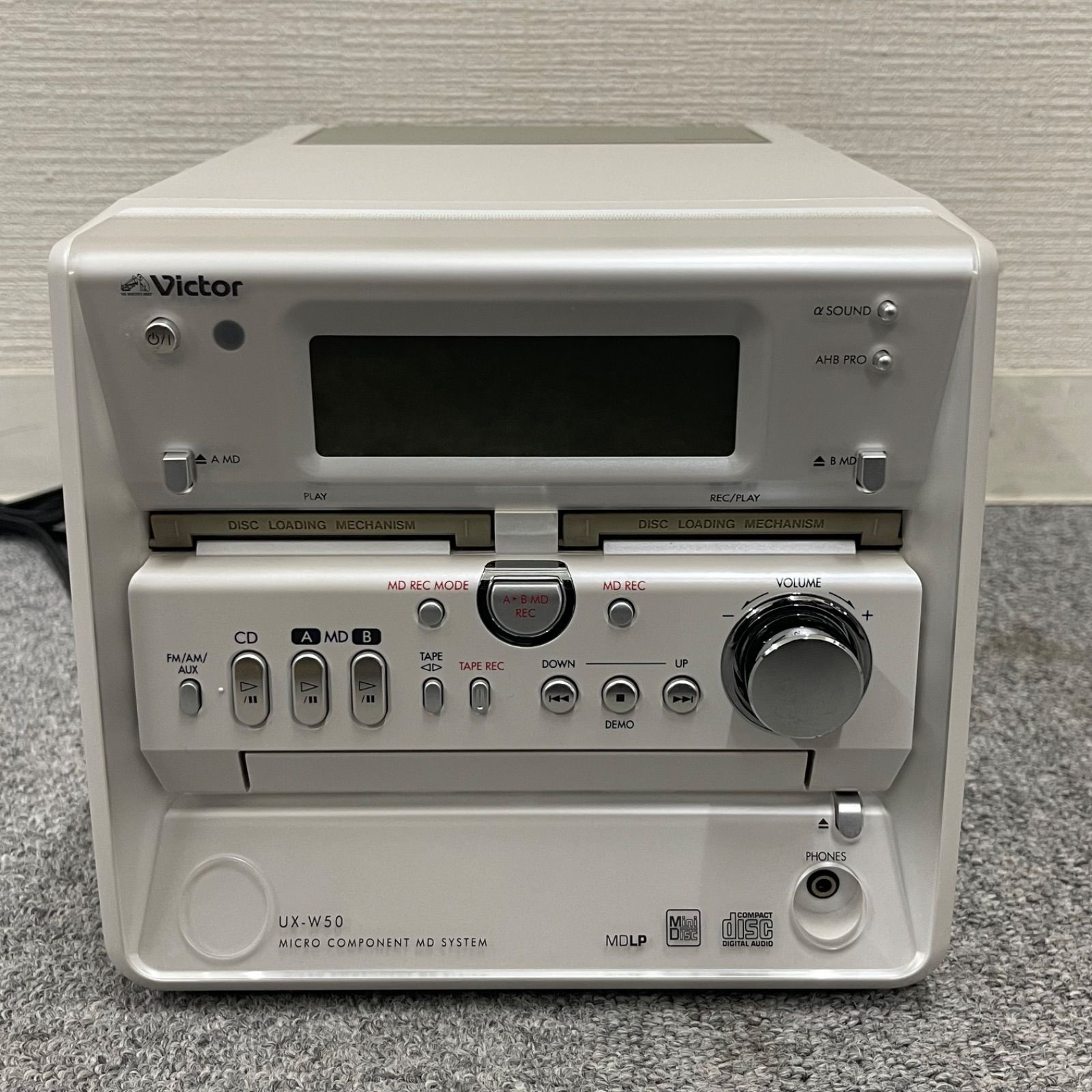 NPA】2005年製 Victor ビクター MDコンポ CA-UXW50-W 【公式通販】