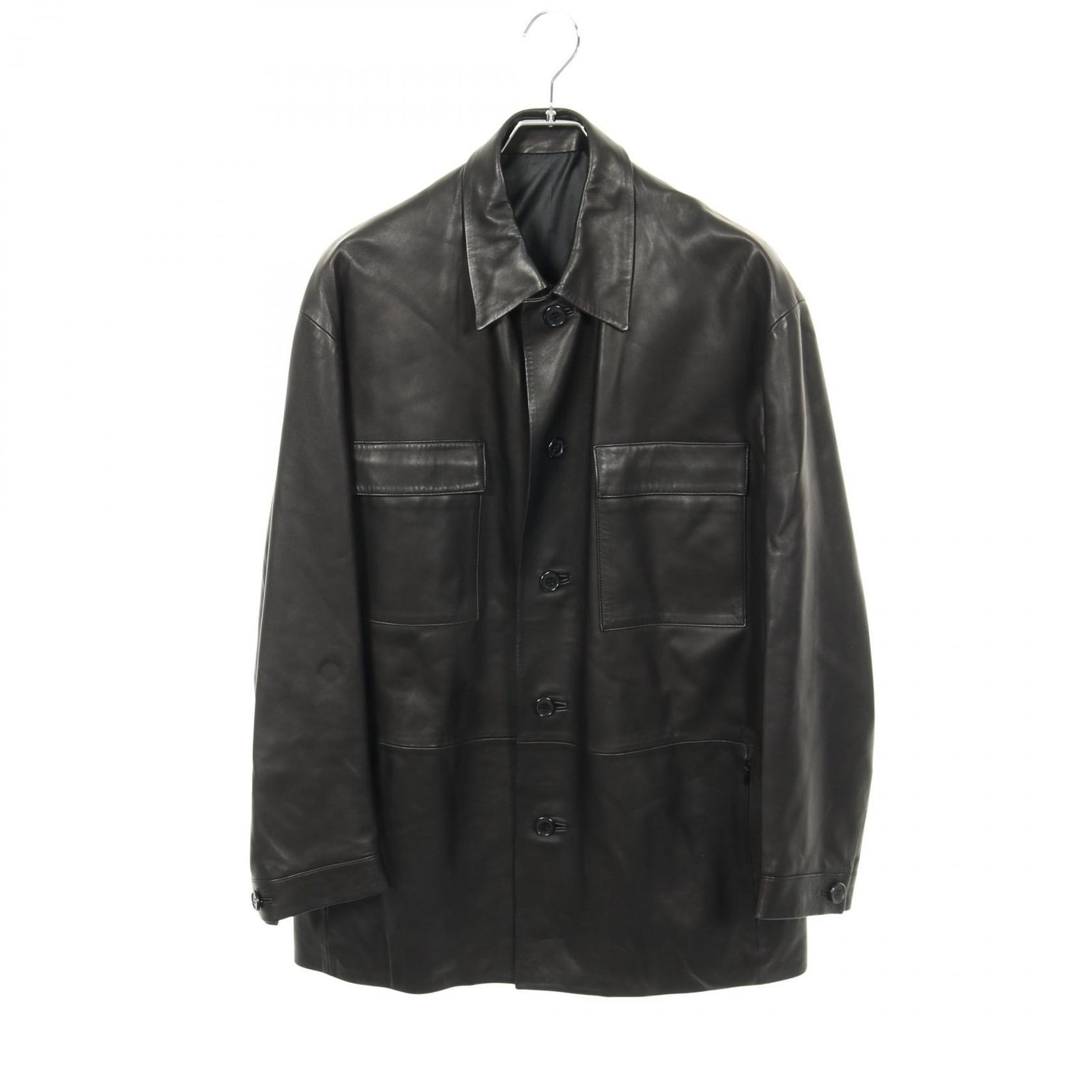 【美品】LOEWE 50万 ロエベ ラムスキン　レザーコート ロエベ レザーコート 美品】LOEWE 50万 ロエベ ラムスキン レザー