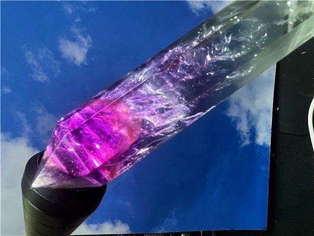 AAA級天然フローライト六角柱B87F2/91F16C - メルカリ フローライト