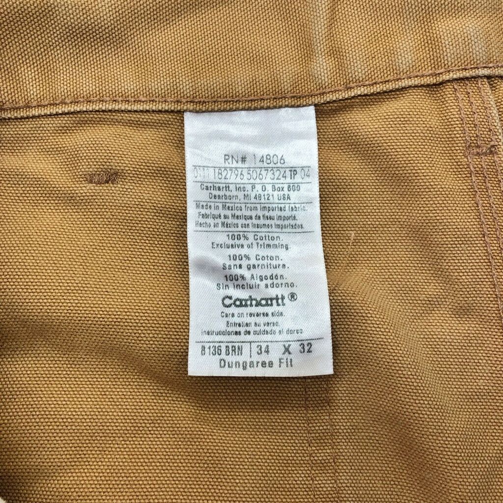 00年代 Carhartt カーハート ダック ダブルニー ペインターパンツ