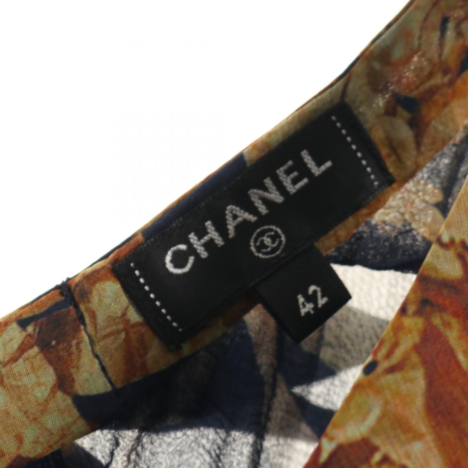 シャネル CHANEL ワンピース ネイビー シルク ワンピース レディース