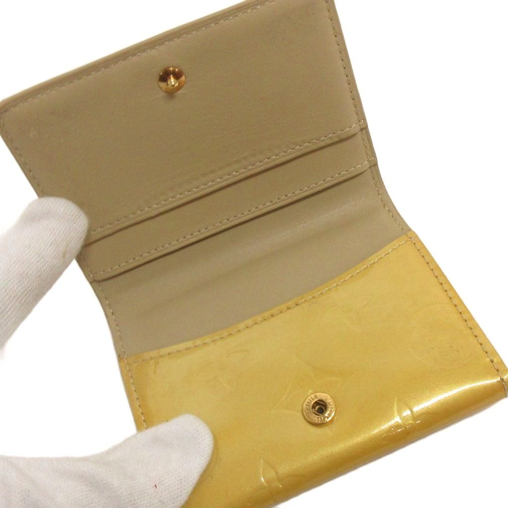 年末セール❗️ルイヴィトン ヴェルニ ラドロー ケース イエロー ルイヴィトン LOUIS VUITTON ヴェルニ コインケース ラドロー M91355