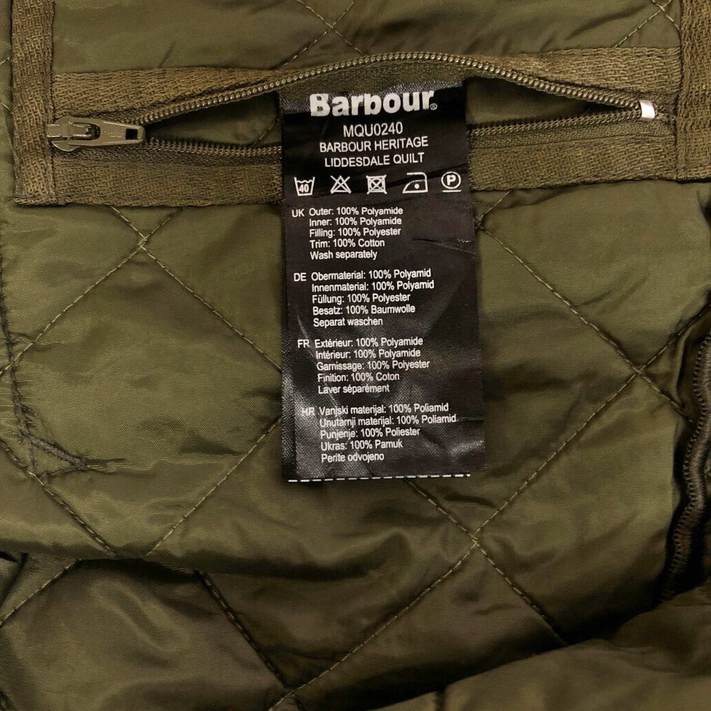 Barbour バブアー LIDDESDALE リッズデイル キルティングジャケット