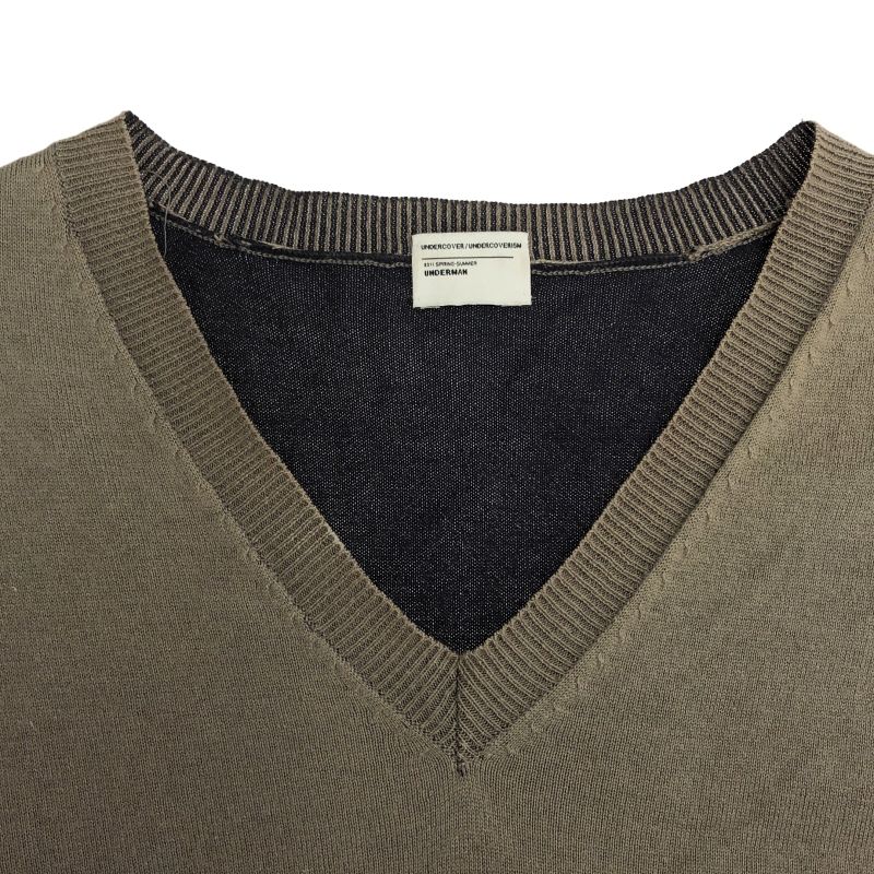 UNDERCOVER アンダーカバー グレー Vネック UNDERCOVER アンダーカバー